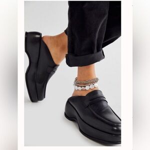 Winston Platform Loafer Mules